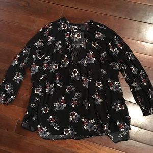 cute floral Free People tunic.